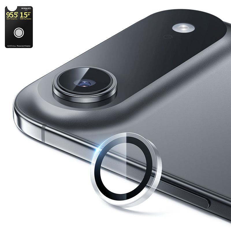 NIMASO Camera Film for iPhone 17/Pro/Pro Max/Air with Black Border and Guide Frame (1 Sheet/2 Sheets)