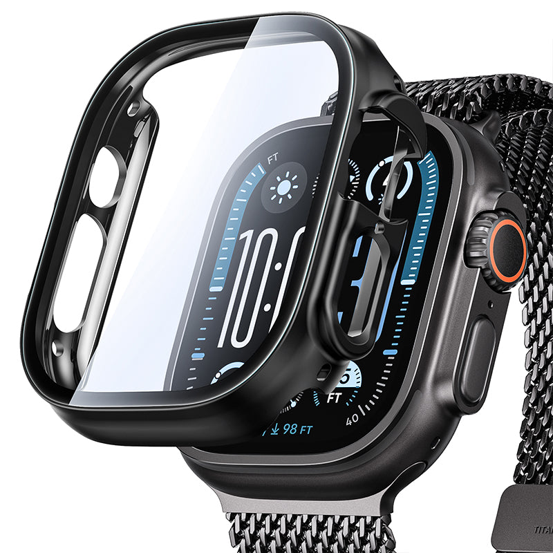 NIMASO カバー Apple watch series 11/10/9/8/7/SE/6/5/4/3/2/1/Ultra3/2/1対応 保護ケースフィルム 防水防塵