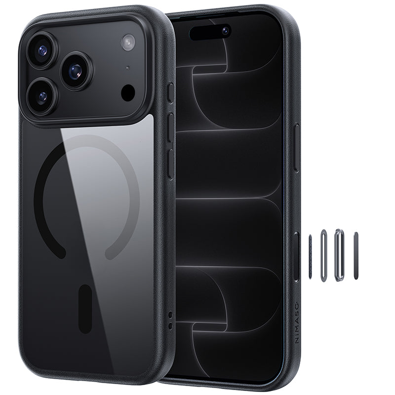 NIMASO iPhone 17/Pro/Pro Max/Air Case, Clear, MagSafe Compatible, Anti-Yellowing, Anti-Fingerprint, and Shockproof (Ice Star Series)