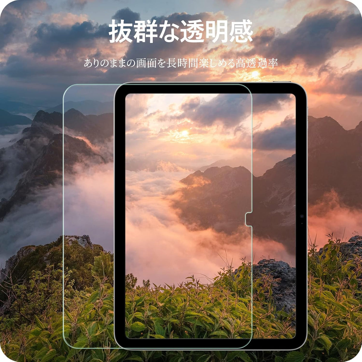 NIMASO Glass Film for iPad 11th Generation (A16) 2025/iPad 10th Generation 2022 10.9 Inch High Gloss Shockproof