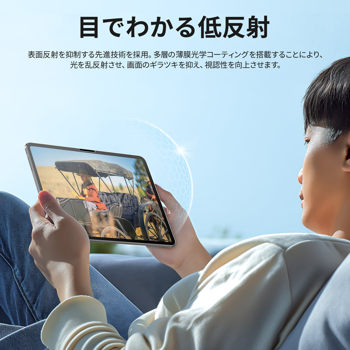 NIMASO アンチグレアガラスフィルム iPad 第11世代(A16)2025/iPad 第10世代 2022用 10.9インチ 高光沢 耐衝撃