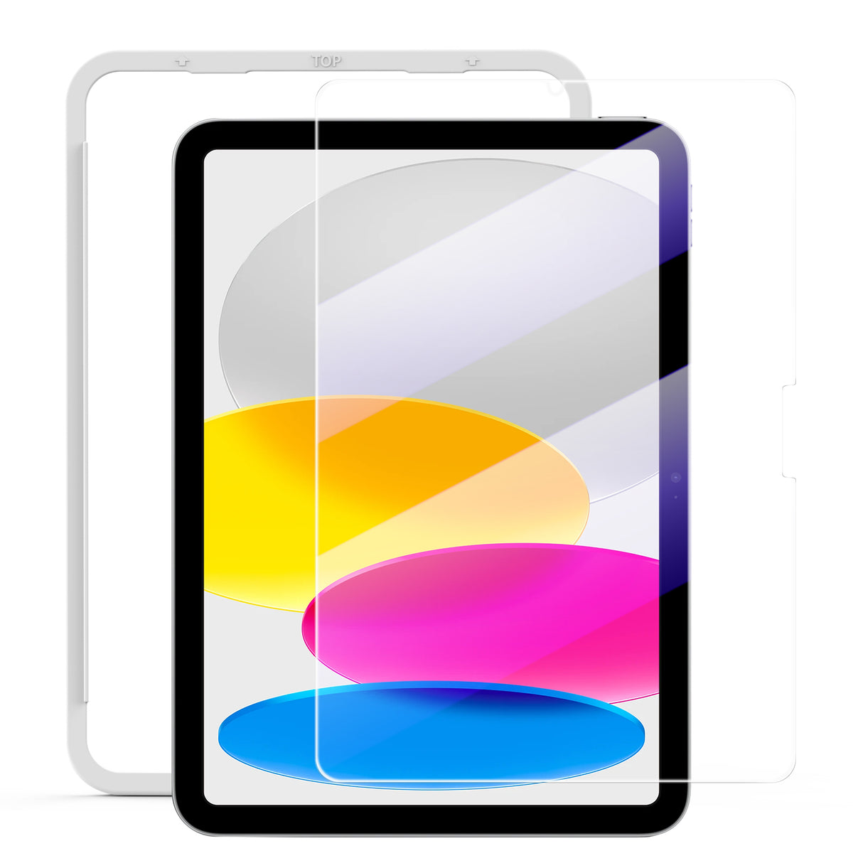 NIMASO ブルーライトカットガラスフィルム iPad 第11世代(A16)2025/iPad 第10世代 2022用 10.9インチ 高光沢 耐衝撃