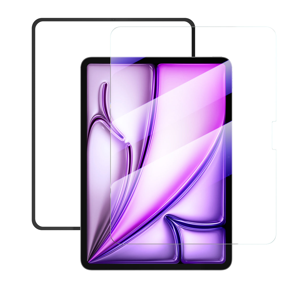 NIMASO ブルーライトカットガラスフィルム iPad Air 13インチ M4 第8世代 2026/iPad Air M3 第7世代 2025/iPad Air M2 第6世代 2024用 ガイド枠付き