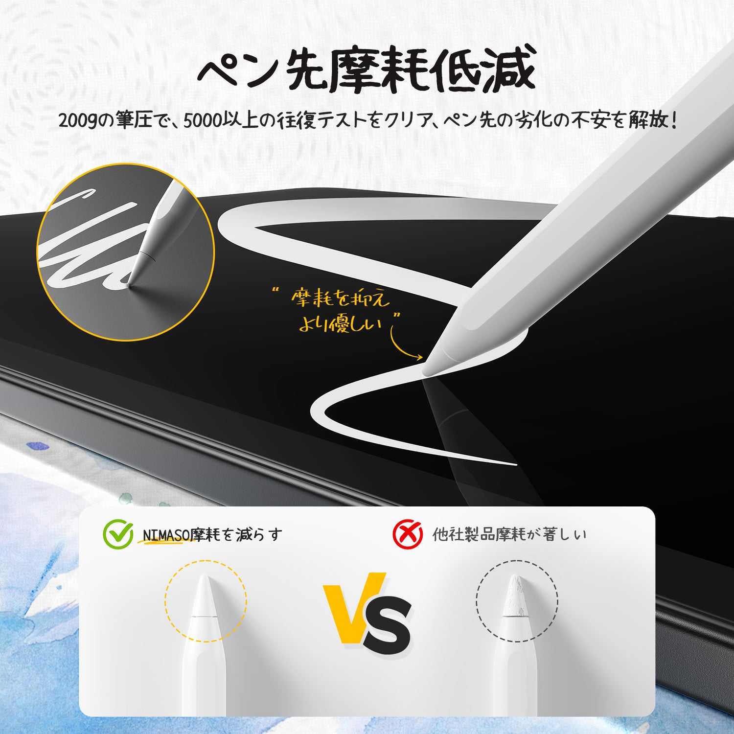 NIMASO  iPad Air M3 第7世代 2025/iPad Air M2 第6世代 2024 11 インチ用 ペーパーライクフィルム