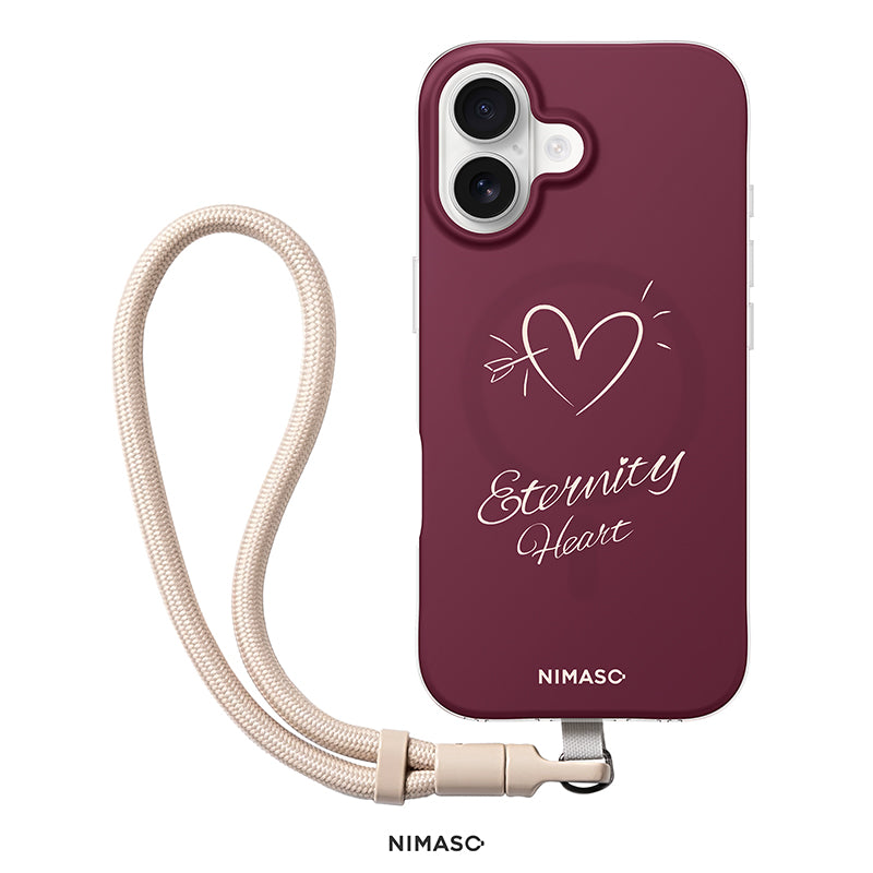 【NIMASO x Destinyシリーズ】 iPhone 17/17 Pro/17 Pro Max/iPhone 16/iPhone 16 Pro/iPhone 16 Pro Max用 ペアケース MagSafe対応 お揃いギフト 限定ストラップ付き