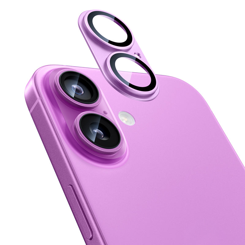 NIMASO iPhone 16/Plus/Pro/Pro Max用 カメラフィルム アルミ合金製+9Hガラス 1枚/2枚セット