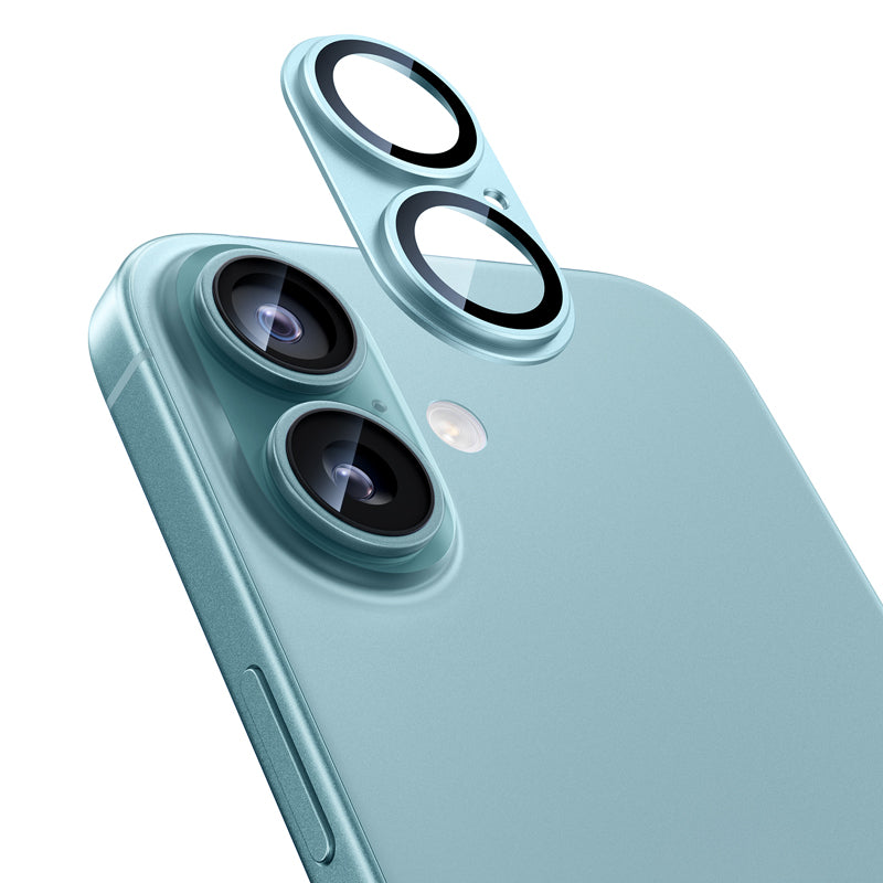 NIMASO iPhone 16/Plus/Pro/Pro Max用 カメラフィルム アルミ合金製+9Hガラス 1枚/2枚セット