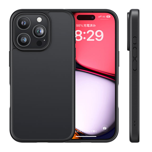 iPhone 16Pro Max用ケース マット仕上げ ブラック
