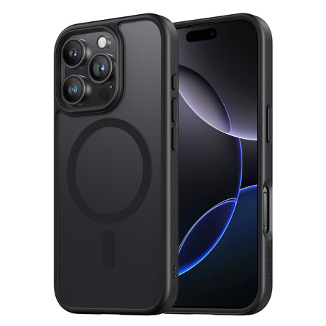 iPhone 16Pro Max用ケース MagSafe対応 マット仕上げ (黒羽シリーズ)