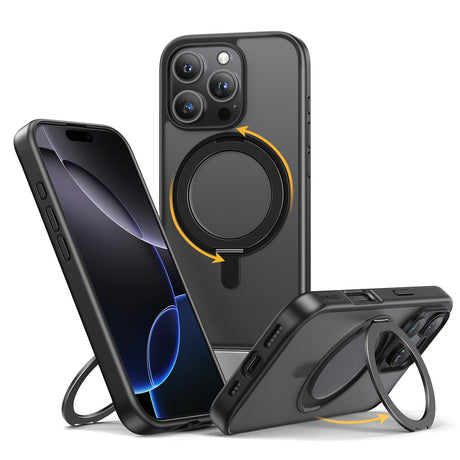 iPhone 16Pro Max用ケース MagSafe対応 360°回転スタンドケース