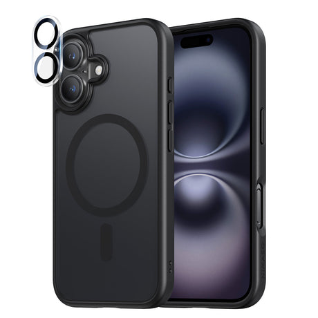 iPhone 16Plus用ケース+カメラフィルム MagSafe対応 マット仕上げ