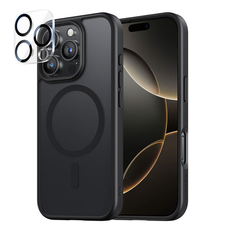 iPhone 16Pro用ケース+カメラフィルム MagSafe対応 マット仕上げ