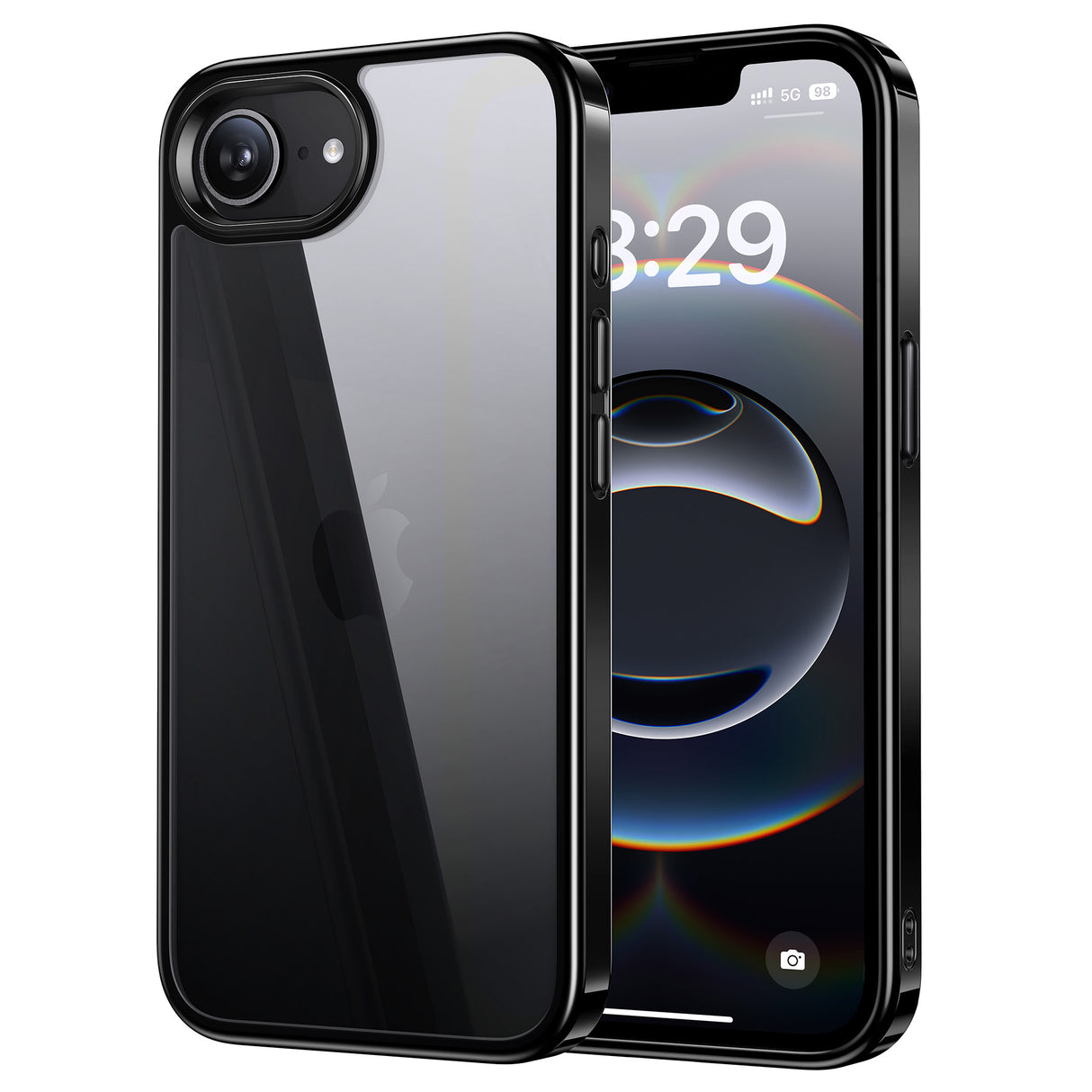 NIMASO iPhone 16eケース 黄変防止 クリア(氷星シリーズ)