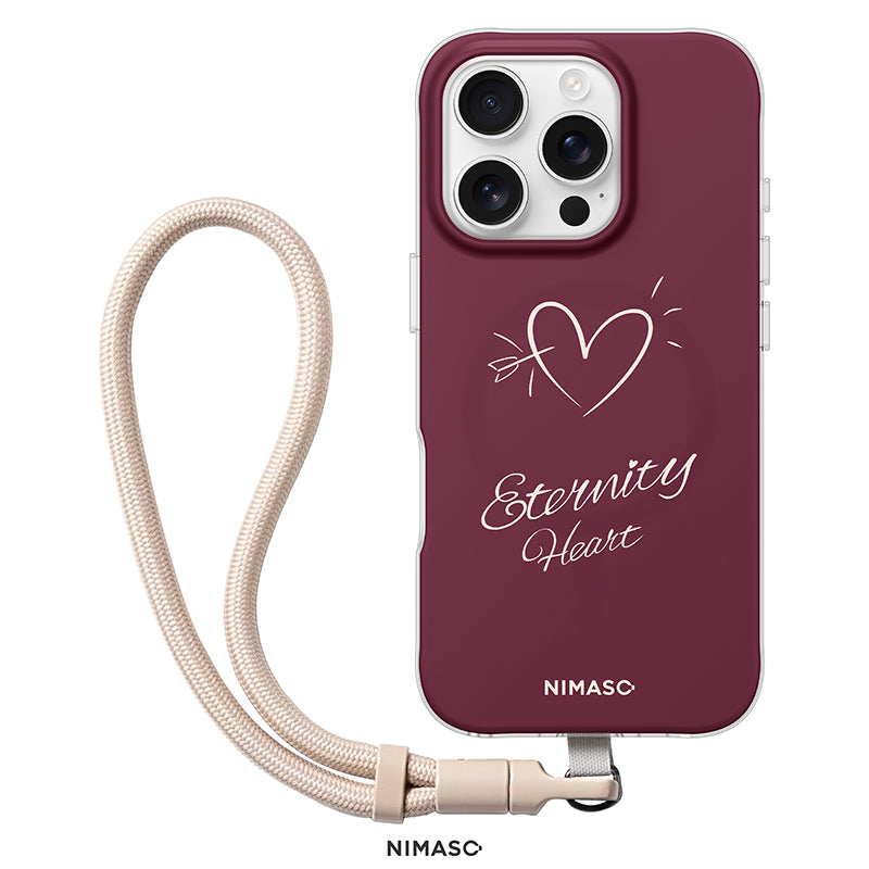 【NIMASO x Destinyシリーズ】 iPhone 17/17 Pro/17 Pro Max/iPhone 16/iPhone 16 Pro/iPhone 16 Pro Max用 ペアケース MagSafe対応 お揃いギフト 限定ストラップ付き