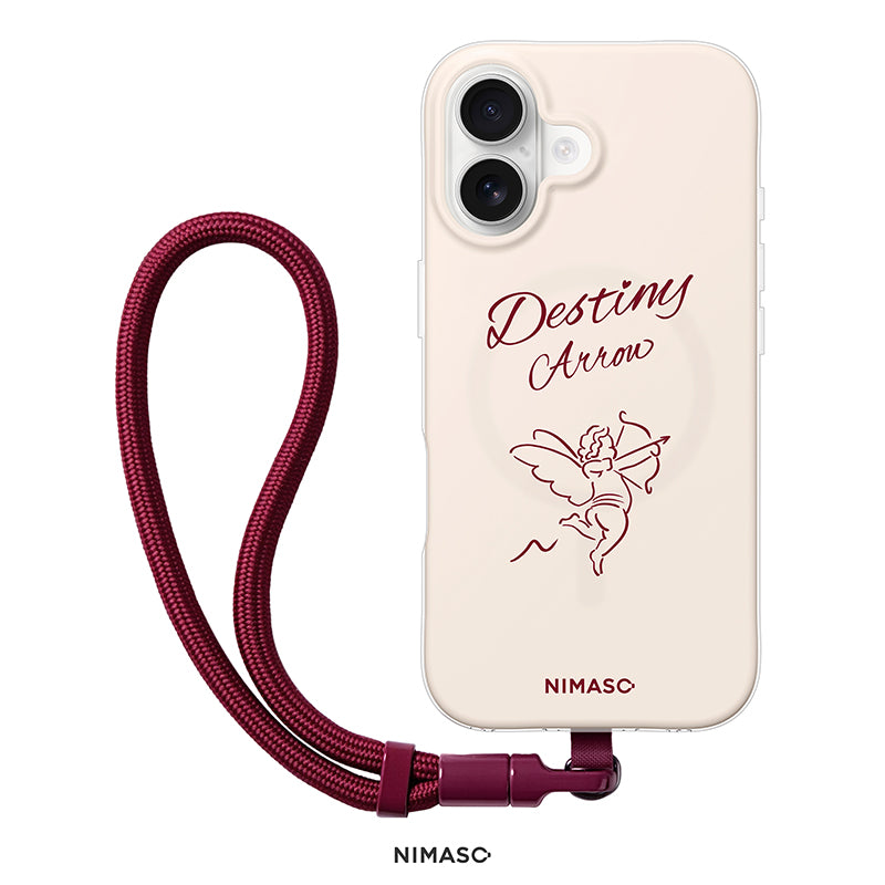 【NIMASO x Destinyシリーズ】 iPhone 17/17 Pro/17 Pro Max/iPhone 16/iPhone 16 Pro/iPhone 16 Pro Max用 ペアケース MagSafe対応 お揃いギフト 限定ストラップ付き