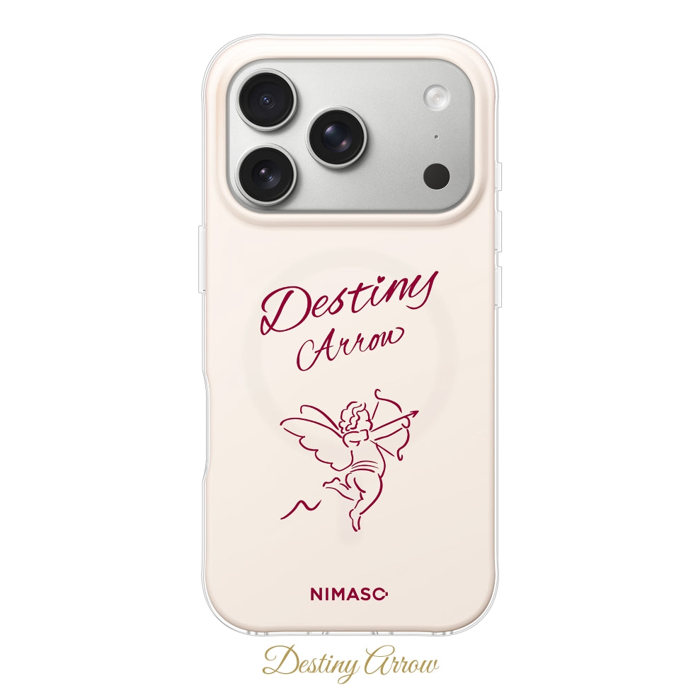 【NIMASO x Destinyシリーズ】 iPhone 17/17 Pro/17 Pro Max/iPhone 16/iPhone 16 Pro/iPhone 16 Pro Max用 ペアケース MagSafe対応 お揃いギフト 限定ストラップ付き