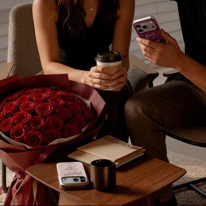 【NIMASO x Destinyシリーズ】 iPhone 17/17 Pro/17 Pro Max/iPhone 16/iPhone 16 Pro/iPhone 16 Pro Max用 ペアケース MagSafe対応 お揃いギフト 限定ストラップ付き