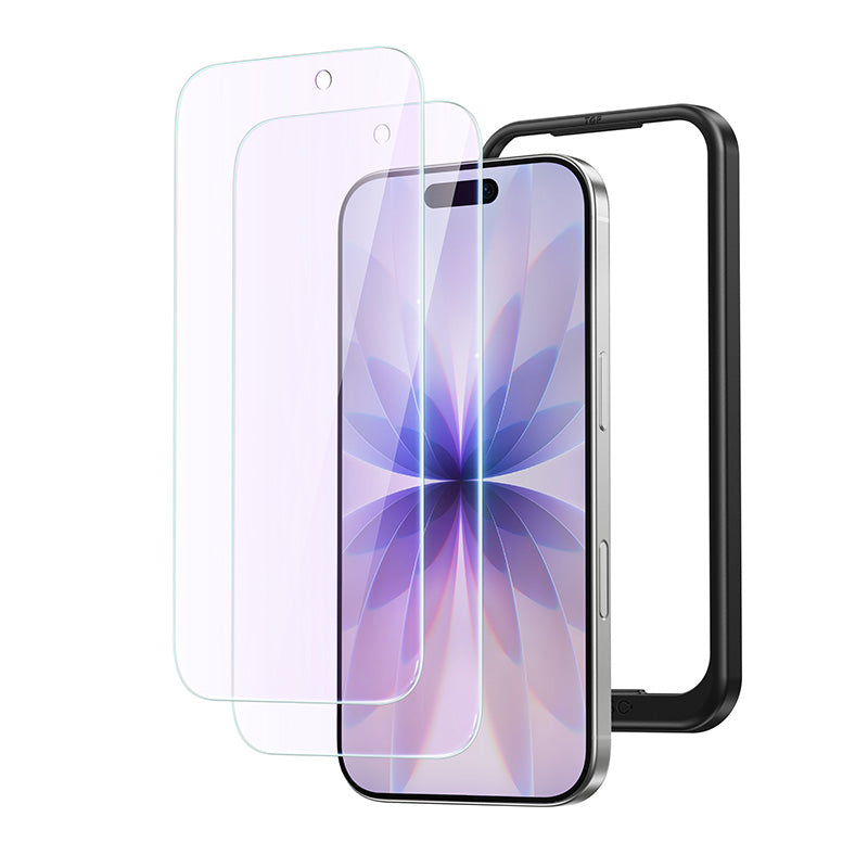 iPhone 17 Pro ガラスフィルム 高透明 指紋防止 9H硬度