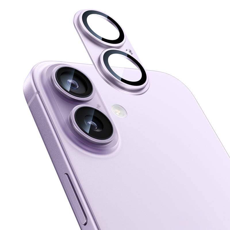 NIMASO iPhone 17/17 Pro/Pro Max/Air用 カメラフィルム アルミ合金+9H強化ガラス 全面保護 黒縁取り 耐衝撃 ガイド枠付き 1枚/2枚セット