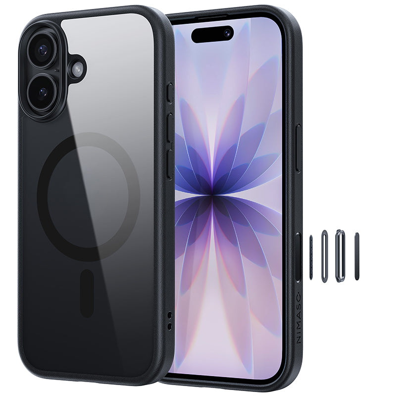 NIMASO iPhone 17/Pro/Pro Max/Air用ケース クリア MagSafe対応 黄変防止 指紋防止 耐衝撃(氷星シリーズ)