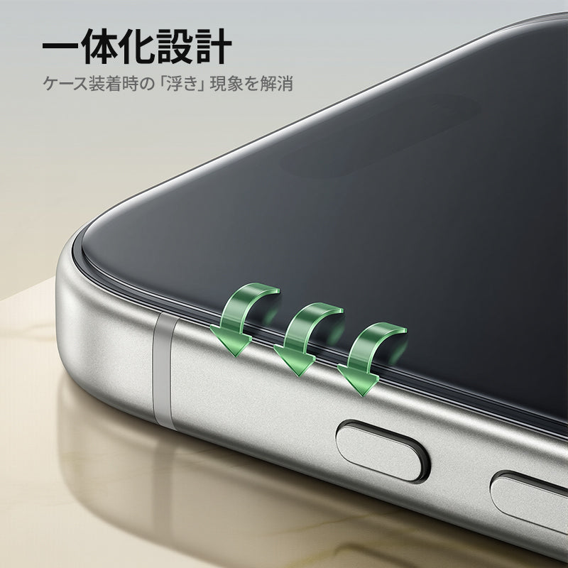 NIMASO iPhone 17/Pro/Pro Max/Air用 強化ガラスフィルム 自動除塵ガイド枠【2枚】