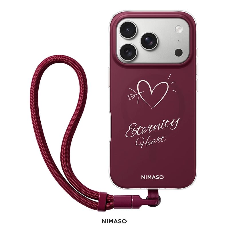 【NIMASO x Destinyシリーズ】 iPhone 17/17 Pro/17 Pro Max/iPhone 16/iPhone 16 Pro/iPhone 16 Pro Max用 ペアケース MagSafe対応 お揃いギフト 限定ストラップ付き