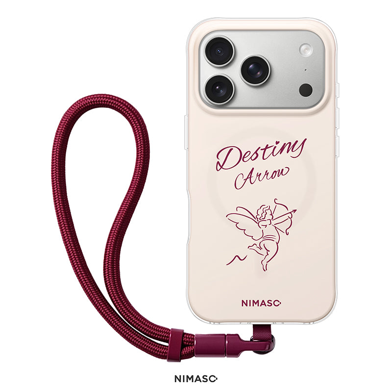 【NIMASO x Destinyシリーズ】 iPhone 17/17 Pro/17 Pro Max/iPhone 16/iPhone 16 Pro/iPhone 16 Pro Max用 ペアケース MagSafe対応 お揃いギフト 限定ストラップ付き