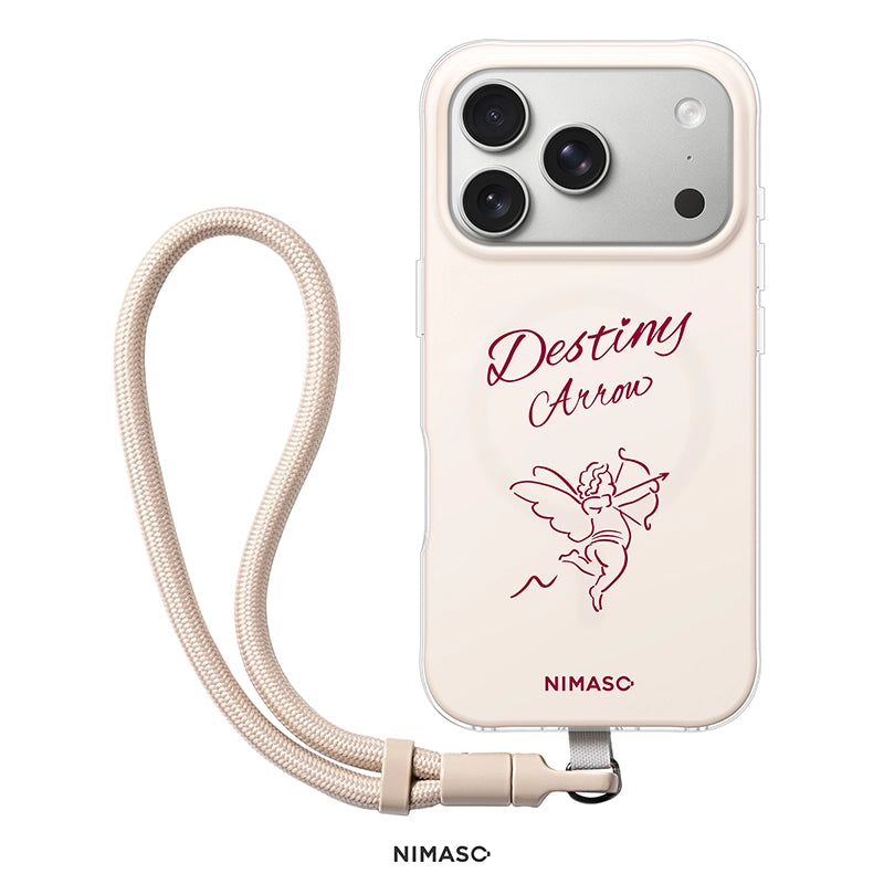 【NIMASO x Destinyシリーズ】 iPhone 17/17 Pro/17 Pro Max/iPhone 16/iPhone 16 Pro/iPhone 16 Pro Max用 ペアケース MagSafe対応 お揃いギフト 限定ストラップ付き