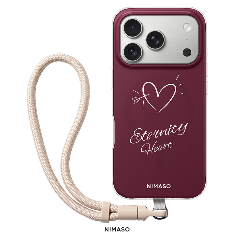 【NIMASO x Destinyシリーズ】 iPhone 17/17 Pro/17 Pro Max/iPhone 16/iPhone 16 Pro/iPhone 16 Pro Max用 ペアケース MagSafe対応 お揃いギフト 限定ストラップ付き