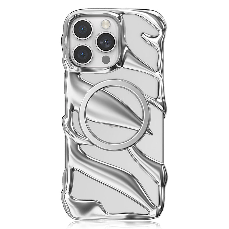 NIMASO iPhone 16 Pro/Pro Max用ケース MagSafe対応  スケルトンデザイン おしゃれ 耐衝撃