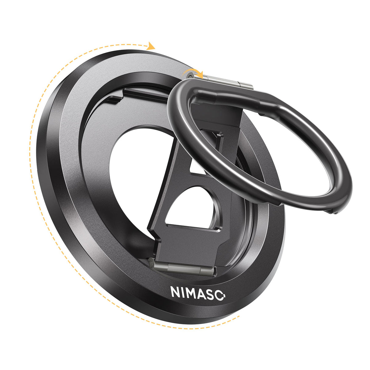 NIMASO スマホリング MagSafe対応 スマホ落下防止 360度回転可能 