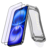 NIMASO Blue Light Cut Tempered Glass Film for iPhone 16 Pro/16 Pro Max, Reduces Eye Strain, Automatic Dust Removal Guide Frame [2 Sheets] 