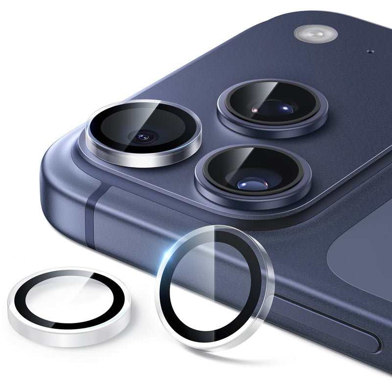 NIMASO iPhone 17/Pro/Pro Max/Air用 カメラフィルム 黒縁取り ガイド枠付き【1枚/2枚セット】