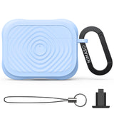 NIMASO Airpods Pro3 2025用 保護ケース シリコーン ワイヤレス充電対応 耐衝撃 キズ防止 カラビナ付き（3色）