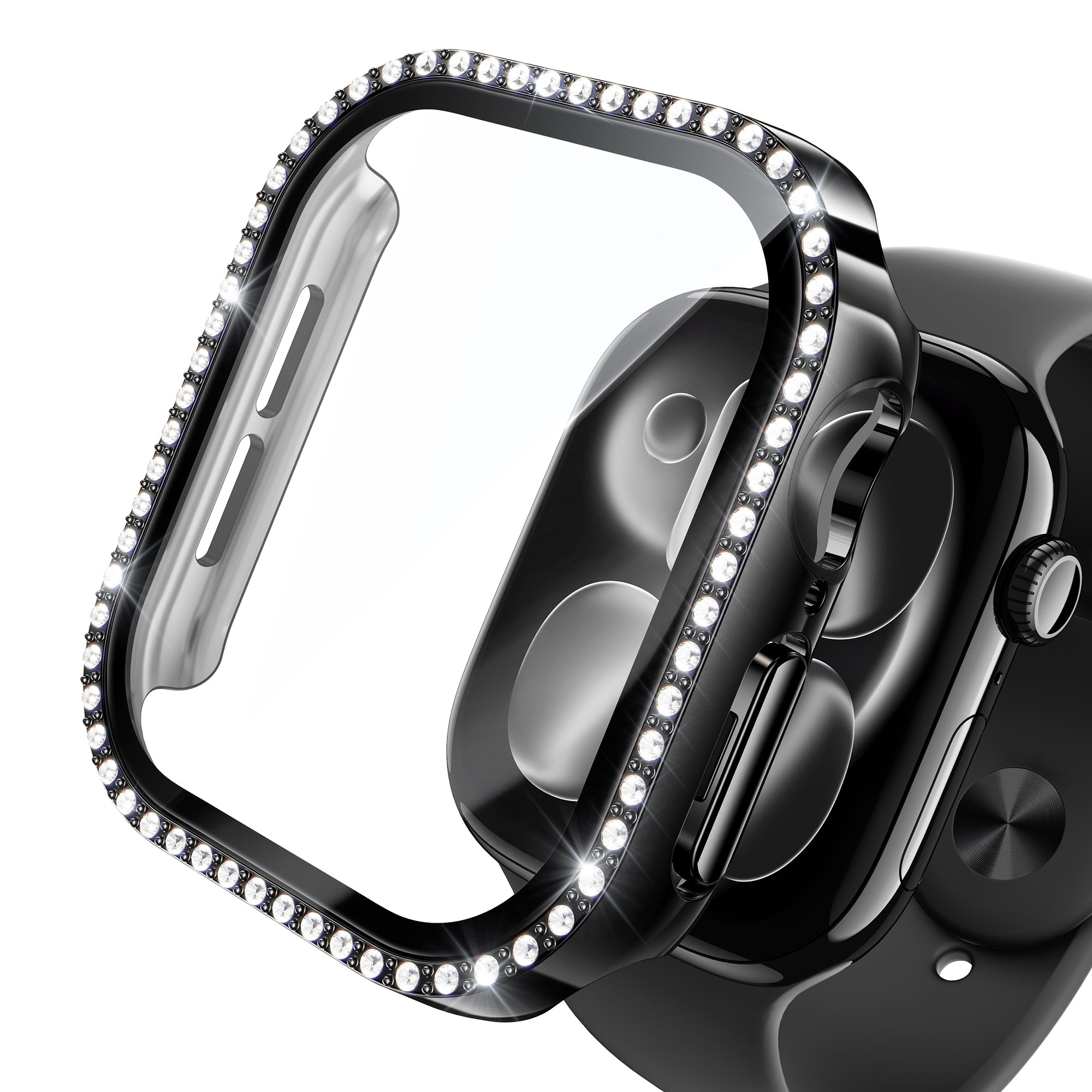 NIMASO Apple watch 11/10/9/8/7/6/5/4/SE3/SE2/SE 対応 キラキラ保護