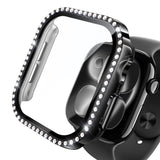NIMASO Apple watch 11/10/9/8/7/6/5/4/SE3/SE2/SE 対応 キラキラ保護カバー＋ガラスフィルム 一体型 防水防塵 1点セット