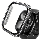 NIMASO Apple watch 11/10/9/8/7/6/5/4/SE3/SE2/SE 対応 キラキラ保護カバー＋ガラスフィルム 一体型 防水防塵 1点セット