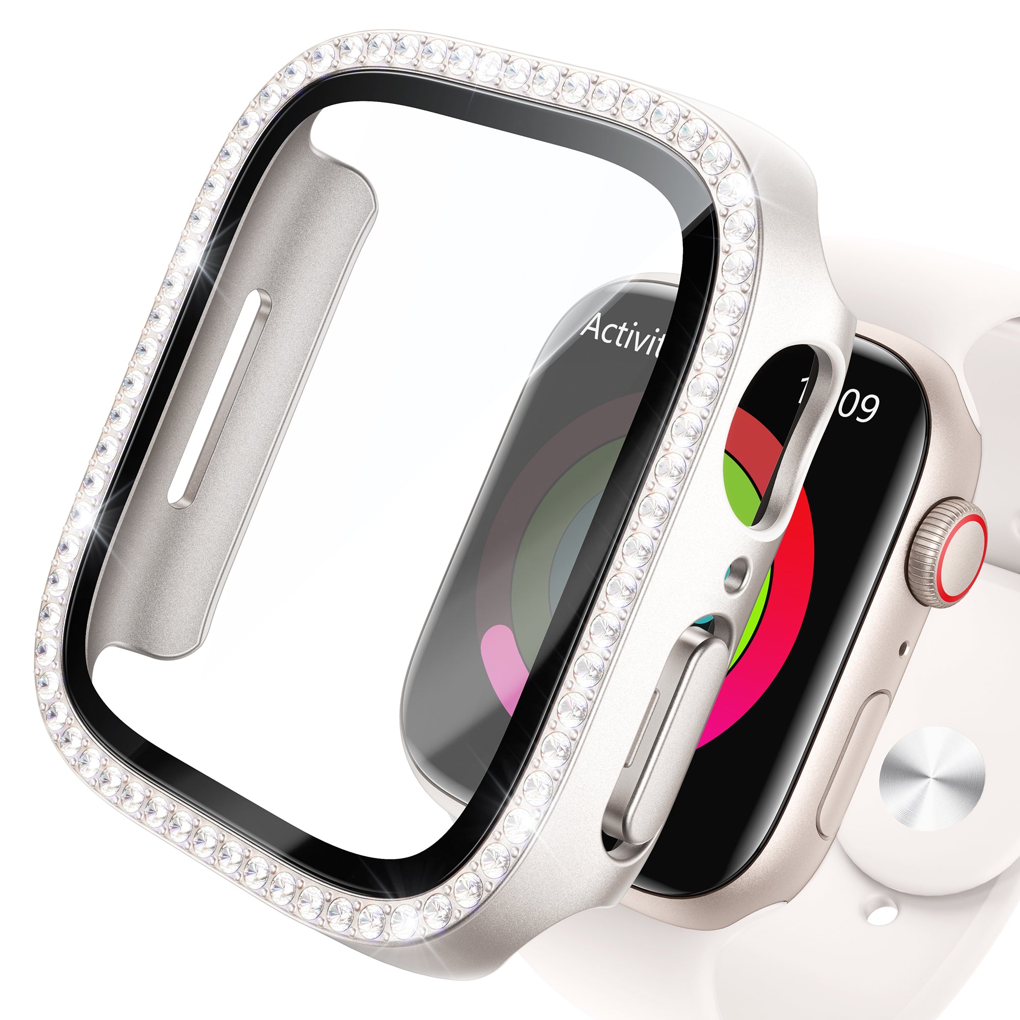 Apple - 砂硝子 NIMASO Apple watch 11/10/9/8/7/6/5/4/SE3/SE2/SE 対応 キラキラ保護