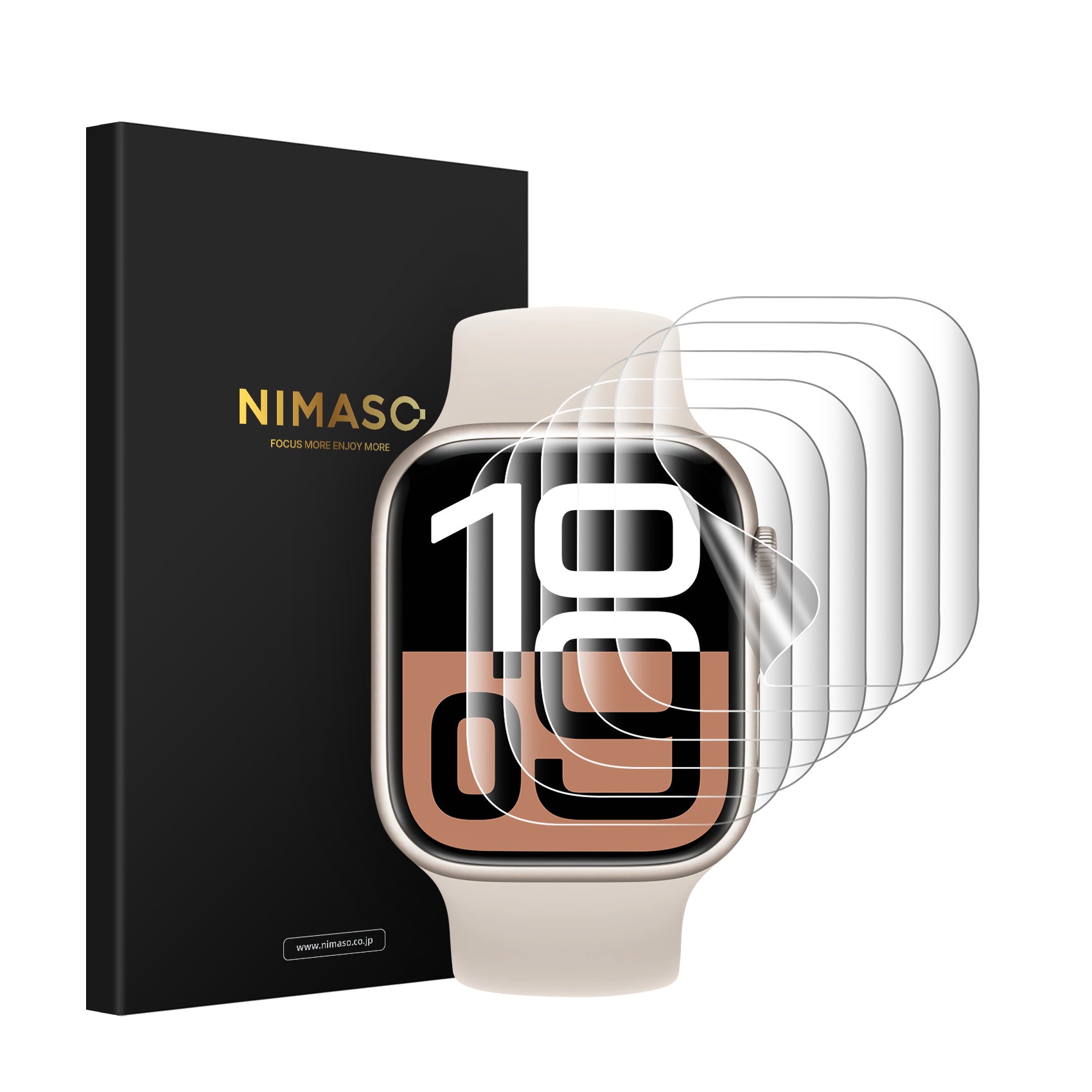 NIMASO フィルム Apple Watch series 10 42mm対応 高感度タッチ