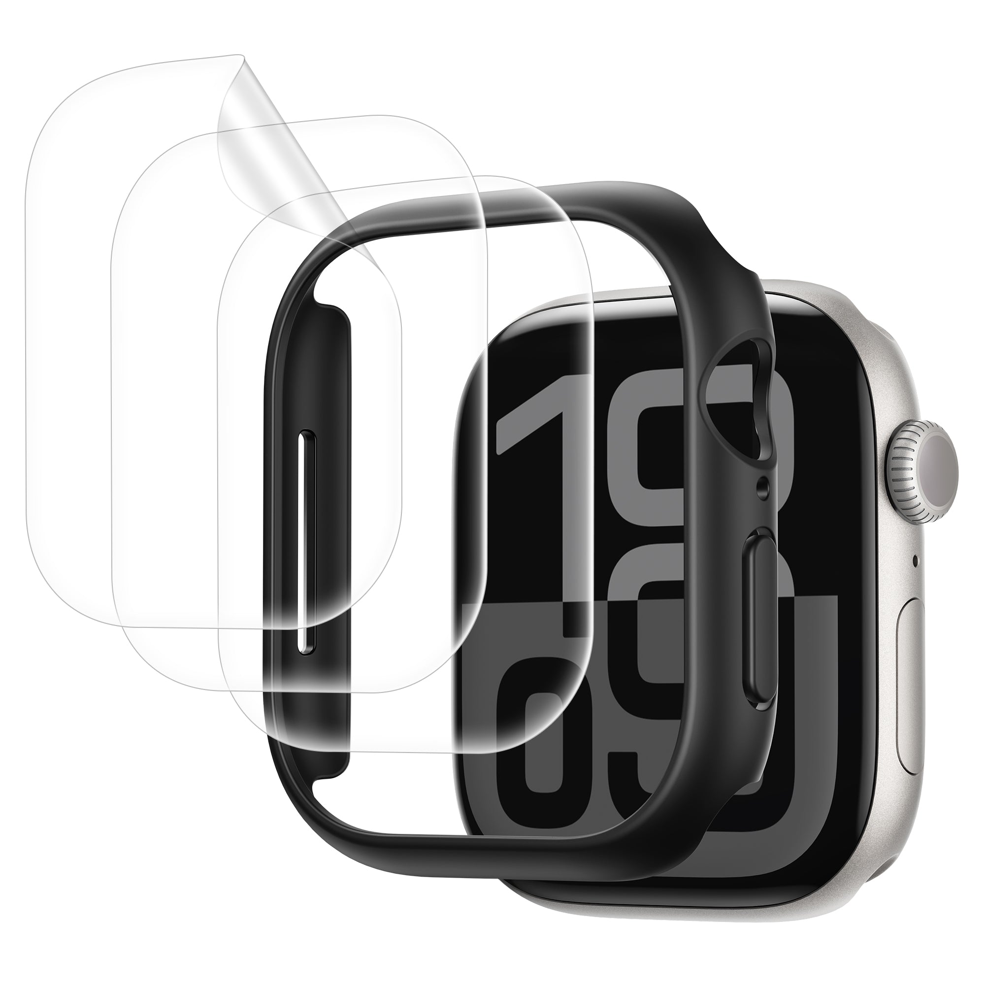 Apple Watch Series 11/10/9/8/7 42/45/46mm用保護カバー 保護フィルム