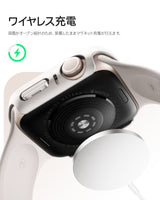 NIMASO Apple watch 11/10/9/8/7/6/5/4/SE3/SE2/SE 対応 キラキラ保護カバー＋ガラスフィルム 一体型 防水防塵 1点セット