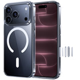 NIMASO iPhone 17/Pro/Pro Max/Air Case, Clear, MagSafe Compatible, Anti-Yellowing, Anti-Fingerprint, and Shockproof (Ice Star Series) 