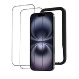 NIMASO Full Protection Tempered Glass Film for iPhone 16 Pro/16 Pro Max with Guide Frame [2 Pieces] 