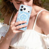 NIMASO iPhone 17/Pro/Pro Max/Air用 ケース MagSafe対応 可愛い おしゃれ 花柄 軽量（フローラルシリーズ）デイジー