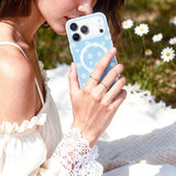 NIMASO iPhone 17/Pro/Pro Max/Air用 ケース MagSafe対応 可愛い おしゃれ 花柄 軽量（フローラルシリーズ）デイジー