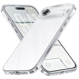 NIMASO iPhone 17/Pro/Pro Max/Air用 ケース クリア/マット 強化ガラス 9H硬度 耐衝撃 黄変防止（氷晶シリーズ）