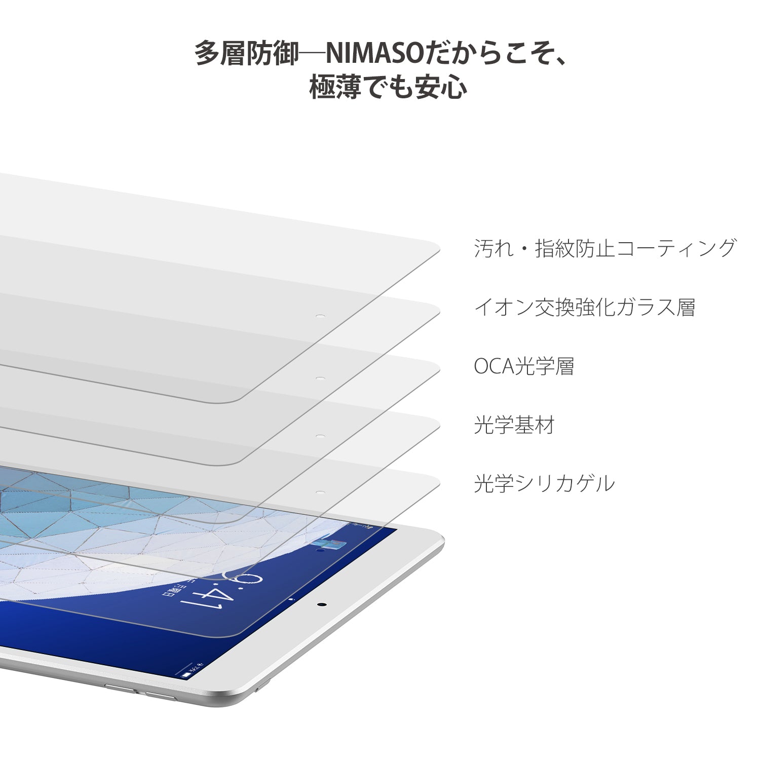 iPad(第10世代)10.9インチ 【nimasoガラスフィルム付属】 NIMASO ガラスフィルム iPad 第10世代 10.9 インチ 2022 用 保護