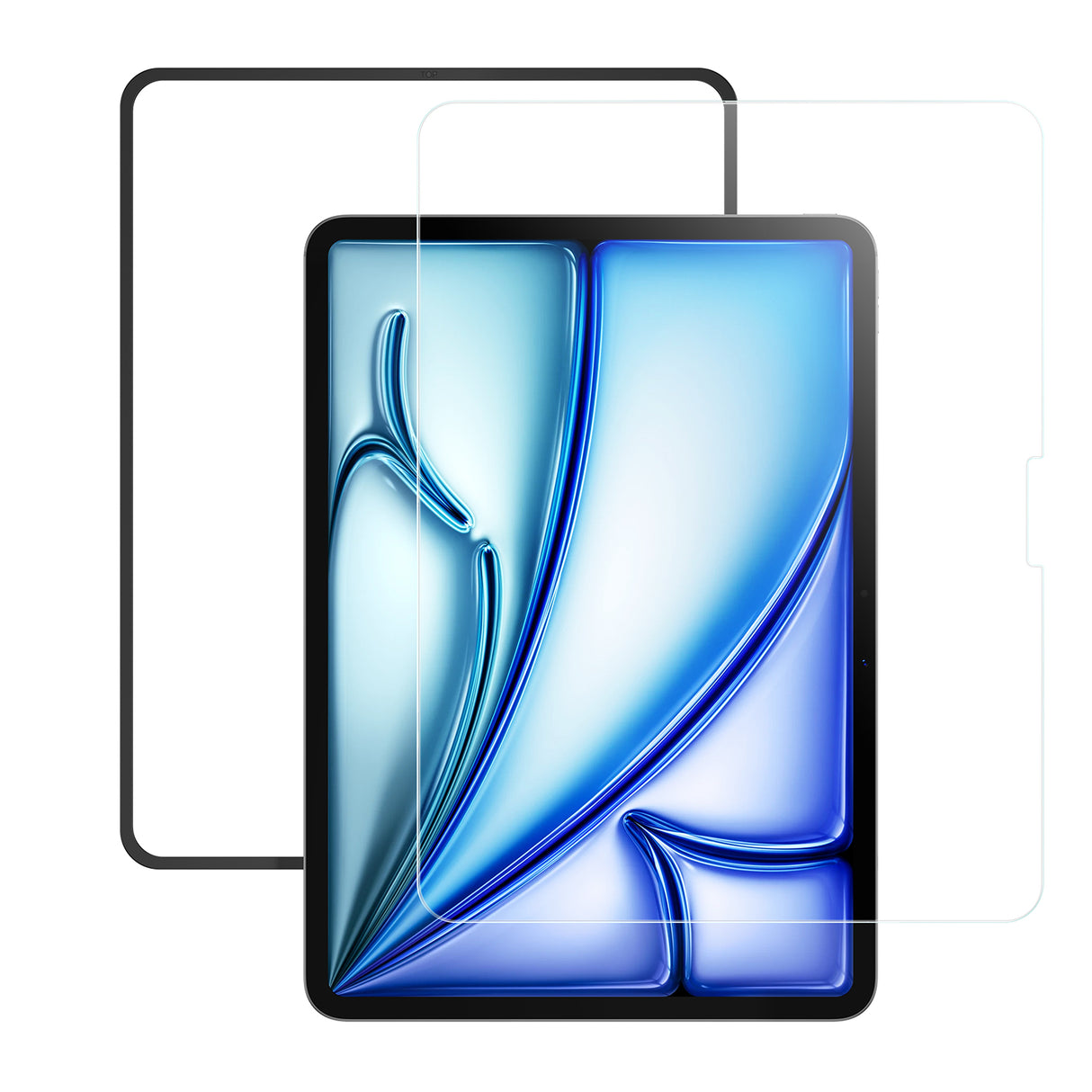 NIMASO アンチグレアガラスフィルム iPad Air 11 インチ M4 第8世代 2026/iPad Air M3 第7世代 2025/iPad Air M2 第6世代 2024用 ガイド枠付き