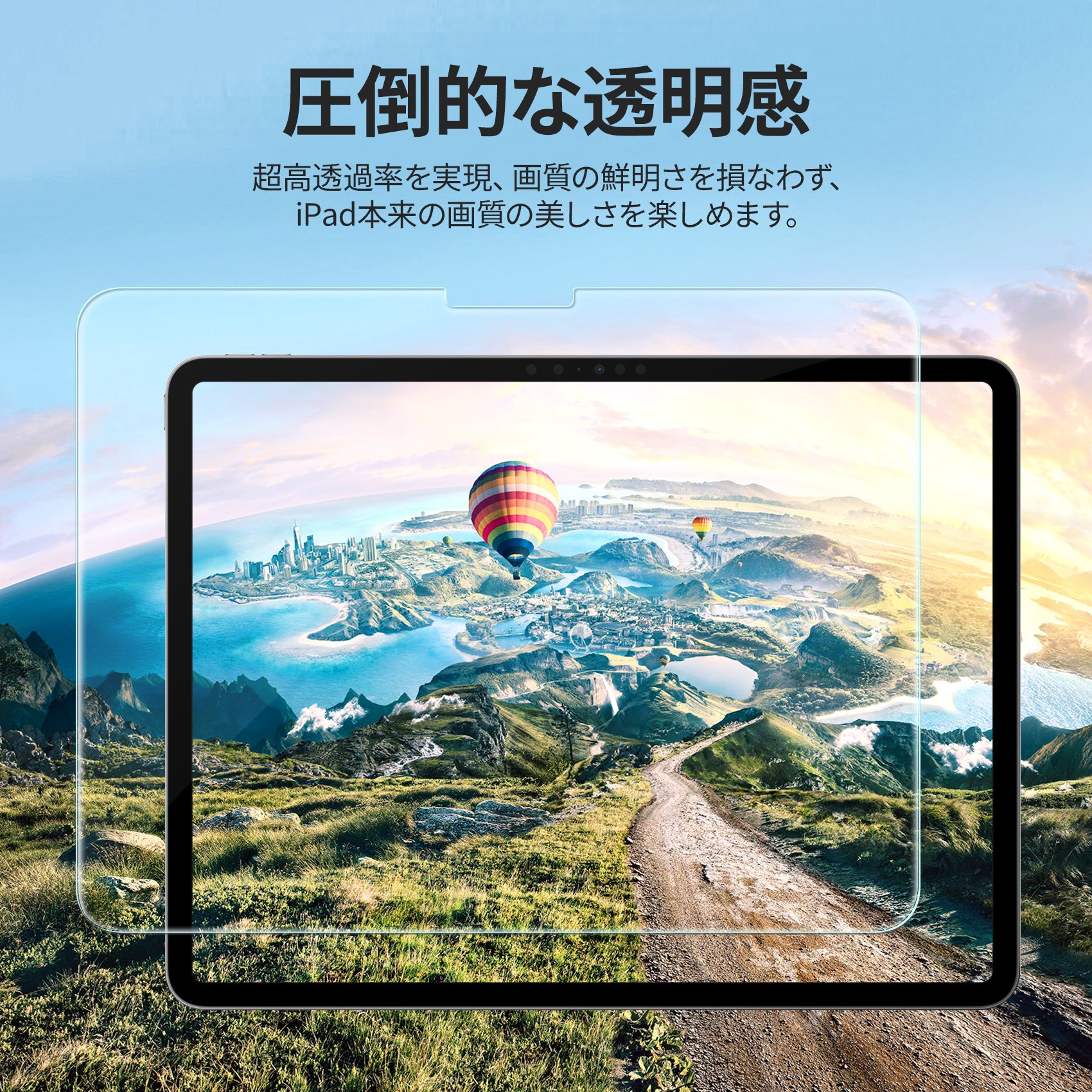 NIMASO ガラスフィルム iPad Air 11 インチ M4 第8世代 2026/iPad Air