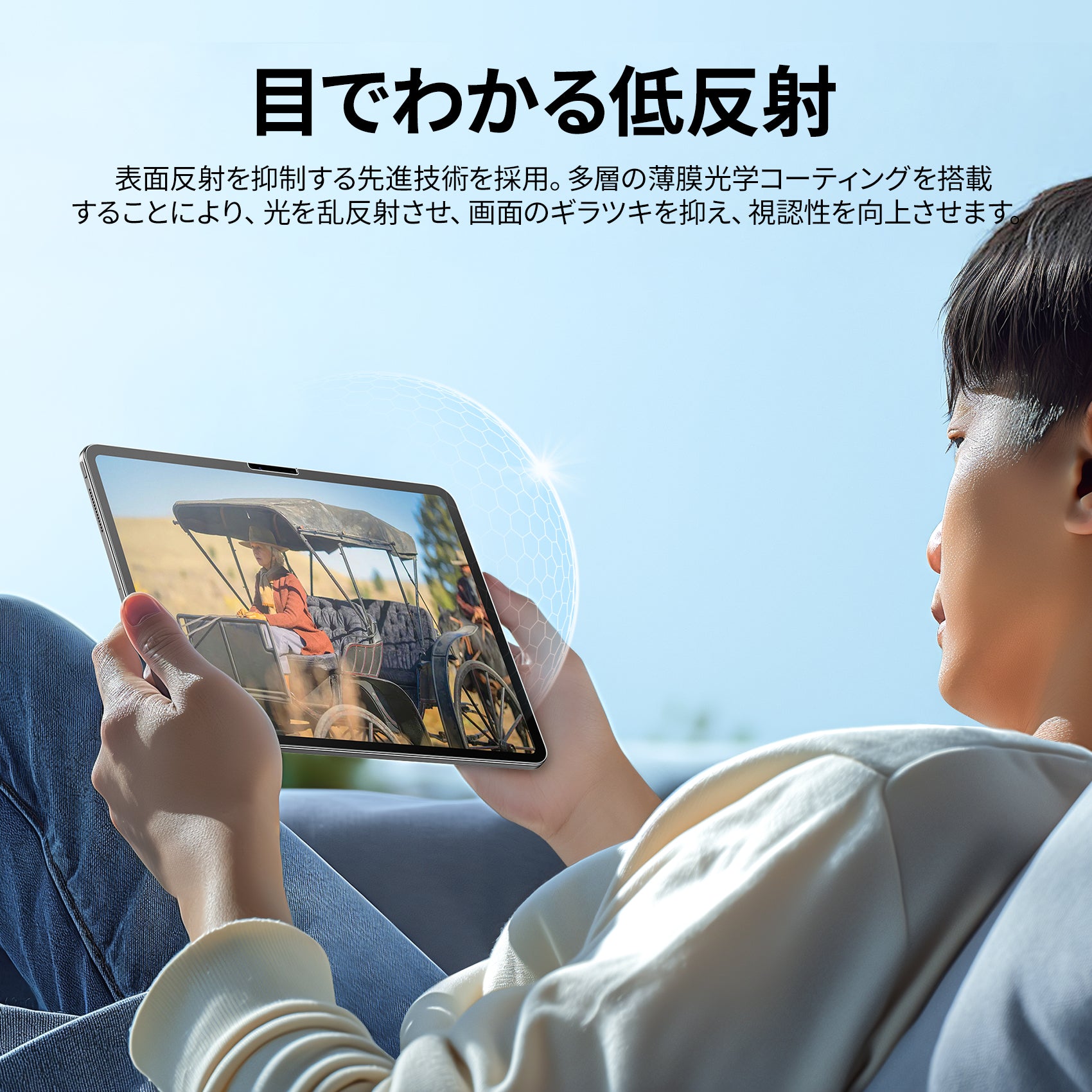 NIMASO iPadPro11 (M4) インチ用ガラスフィルム保護フィルム NIMASO iPad Pro 11 インチ 2024 M4用 アンチグレアガラス